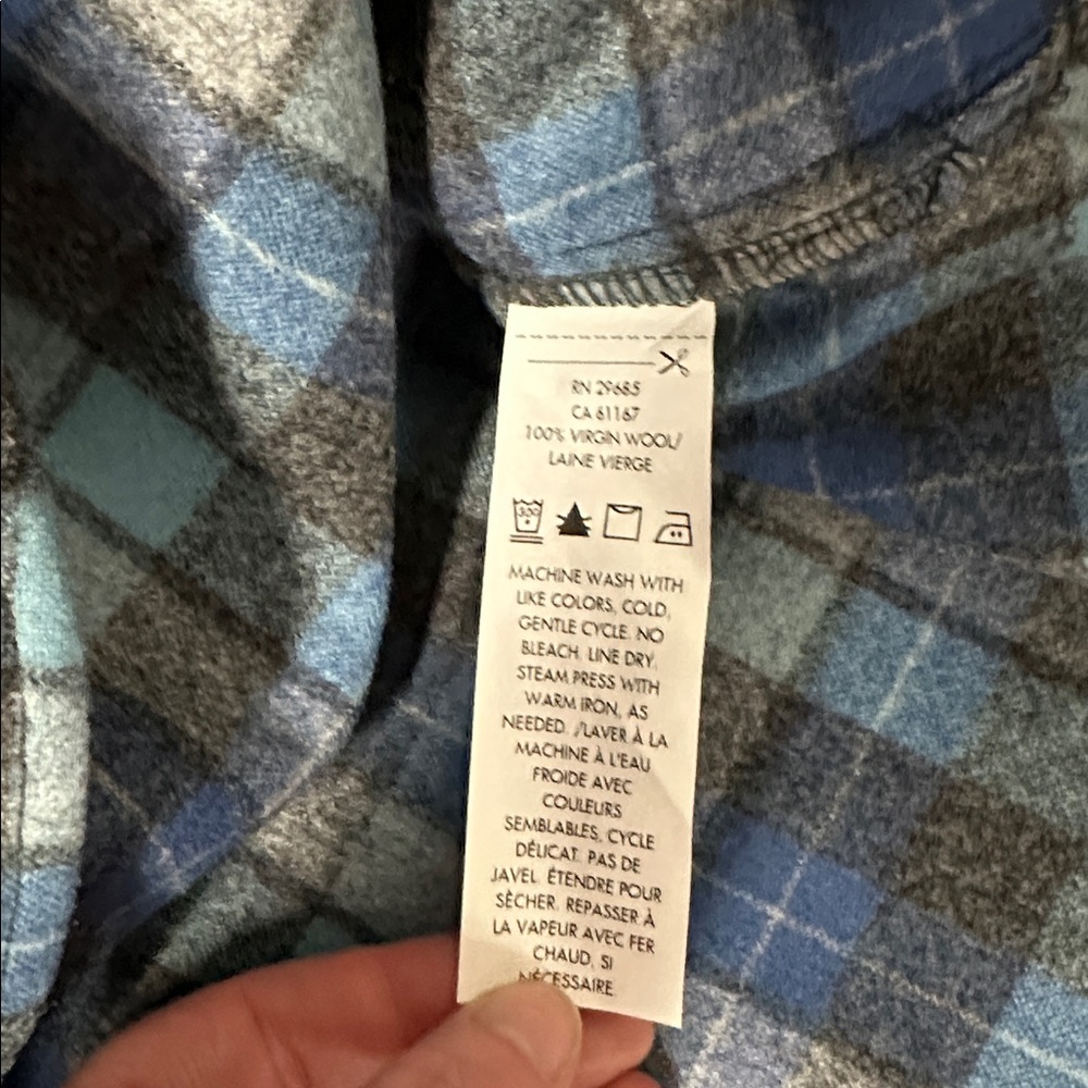 BFS🖤Pendleton nwot blue original surf board button down 100% virgin wool shirt - Picture 7 of 9